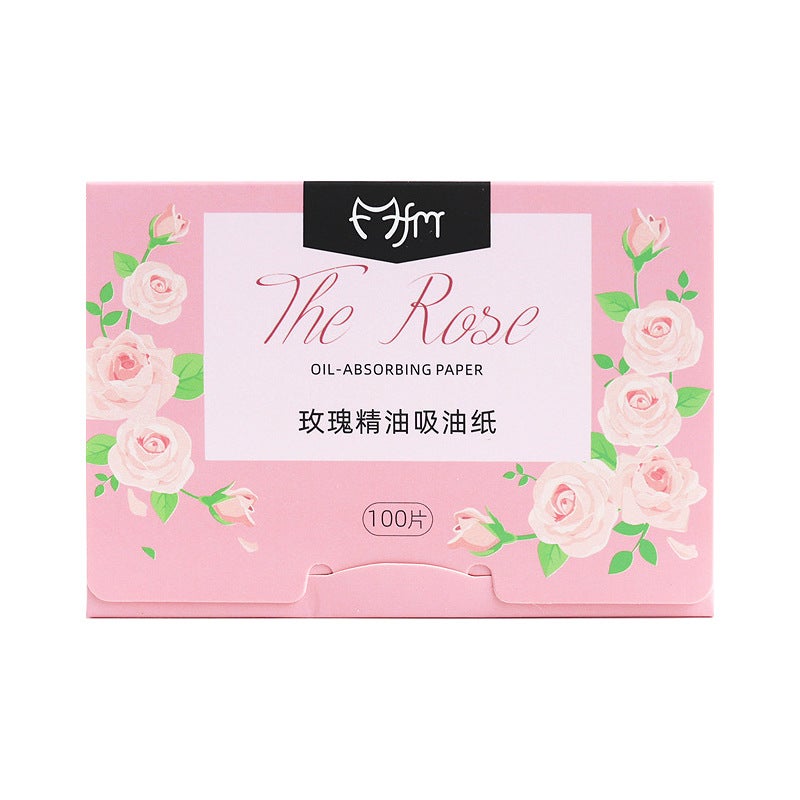 /10Y Oil-Absorbing Paper Ad1S74-Rose Style Facial Wipes Portable Facial Tissue For Men To Remove Oil From The Face - Image 1